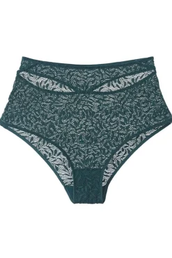 £30 And Under | High Waist Thongs And Knickers>Else Acacia High Waist Cut Out Brief Cedar Green