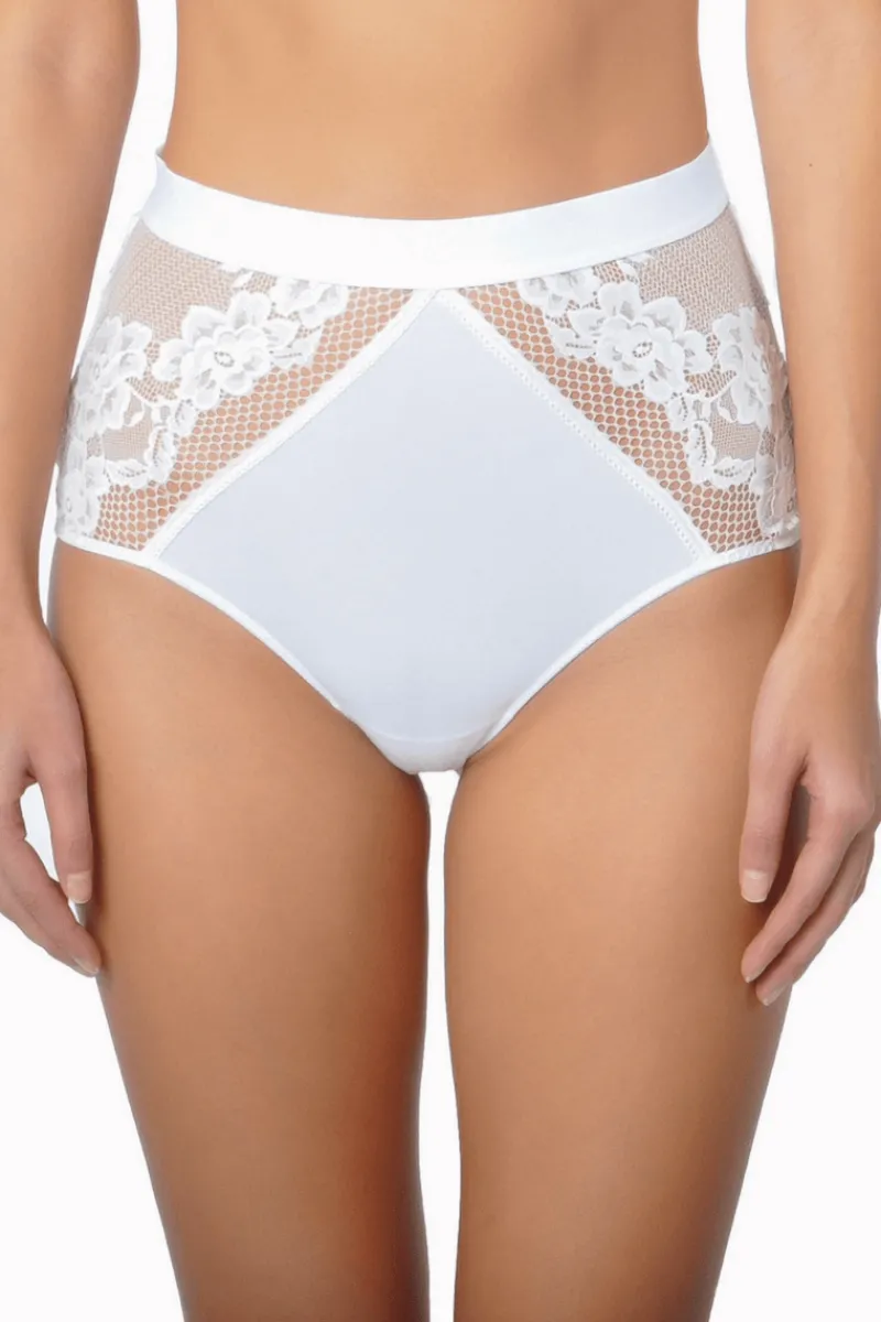 £30 And Under | Bridal & Honeymoon Lingerie>Huit Adele High Waist Brief White