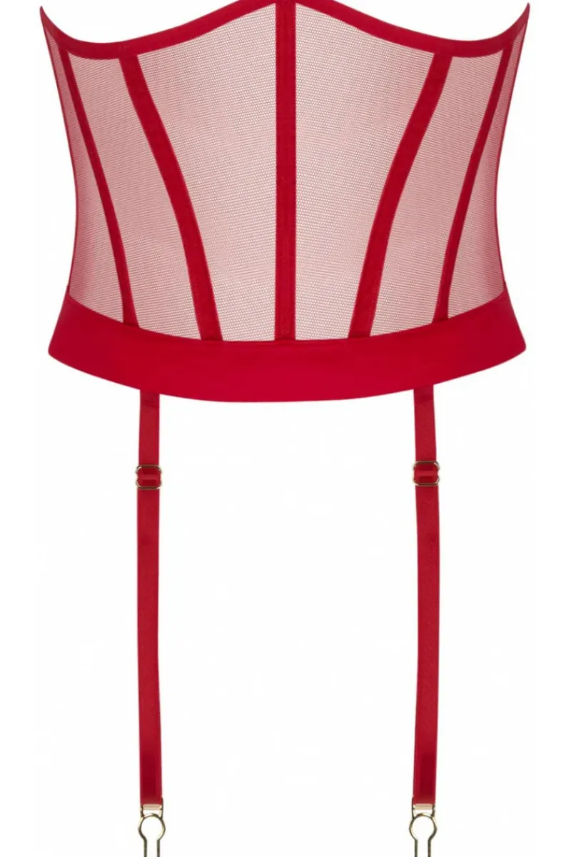 Red Lingerie | Sexy Lingerie>Lise Charmel Adorable En Sexy Red Waspie