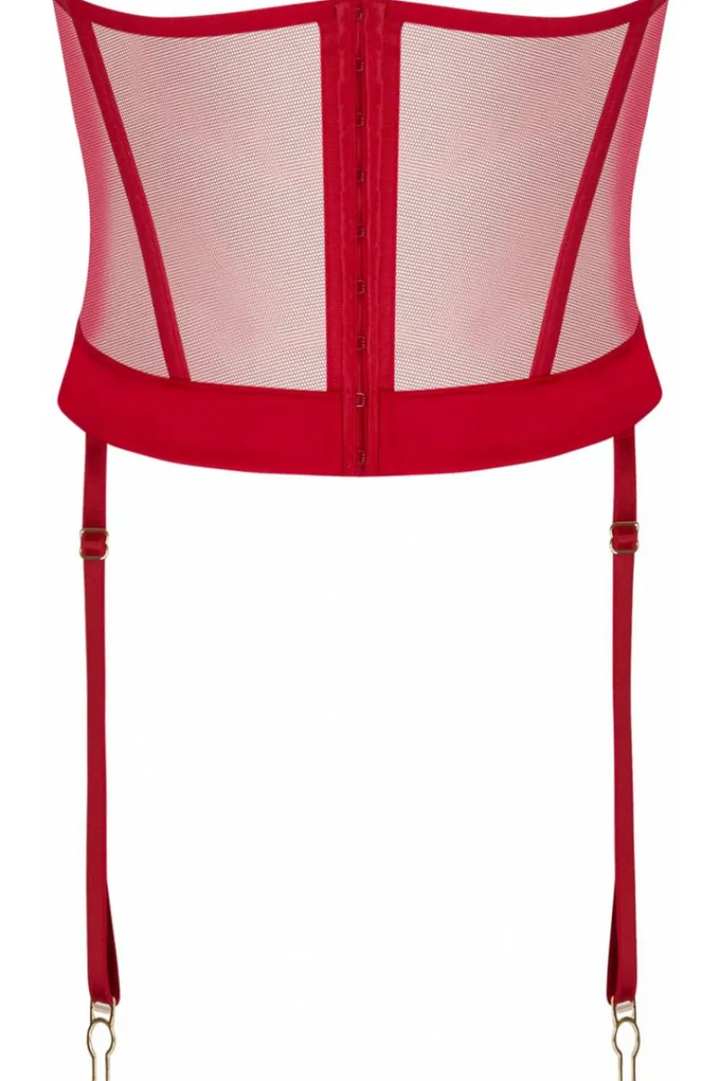 Red Lingerie | Sexy Lingerie>Lise Charmel Adorable En Sexy Red Waspie