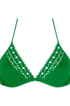 Sexy Lingerie | Luxury French Lingerie>Lise Charmel Ajourage Couture Triangle Bikini Top AjourageGreen