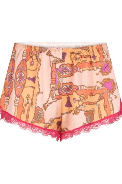Pyjama Pants & Shorts | Ready To Wear>Love Stories Apollo Satin Pyjama Shorts Pink