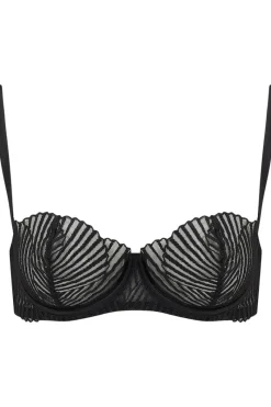 Balconette Bras & Demi Bras | Underwired Bras>Coco de Mer Athena Balcony Bra Black
