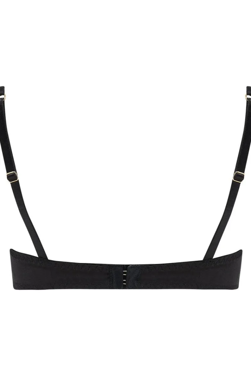 Balconette Bras & Demi Bras | Underwired Bras>Coco de Mer Athena Balcony Bra Black