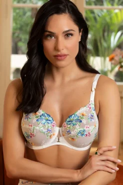Bridal & Honeymoon Lingerie | Sexy Lingerie>Lise Charmel Baisers Legers 3 Part Full Cup Bra BleusLegers