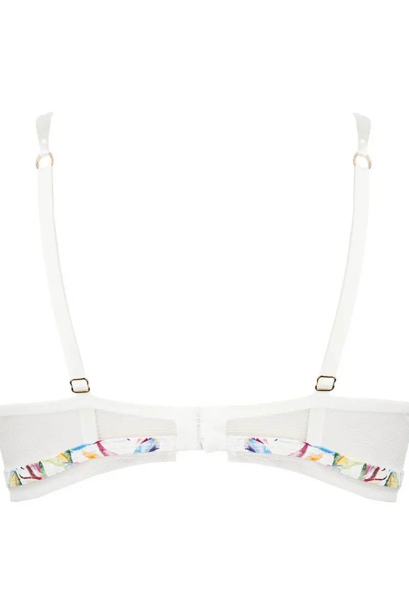 Bridal & Honeymoon Lingerie | Sexy Lingerie>Lise Charmel Baisers Legers Half Cup Bra BleusLegers