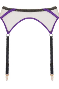 Sheer Lingerie | Suspender Belts>Edge o' Beyond Barbie Suspender in Amethyst