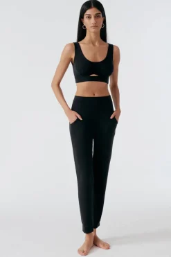 Ready To Wear>Else Base Layer Track Pants, Size L (UK 14) Black