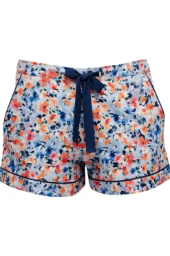 Pyjama Pants & Shorts | £30 And Under>Cyberjammies Bea Ditsy Floral Print Shorts, Size UK 12 LightBlueMix