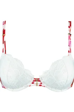Bridal & Honeymoon Lingerie | Sexy Lingerie>Aubade Beauty Celebration Half Cup Bra Poppy