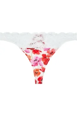 £30 And Under | Bridal & Honeymoon Lingerie>Aubade Beauty Celebration Tanga, Size L (UK 14) Poppy
