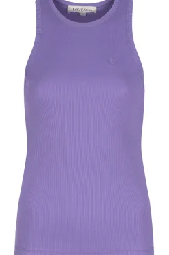 Pyjama Tops | £30 And Under>Love Stories Bella Ribbed Tank Top Purple