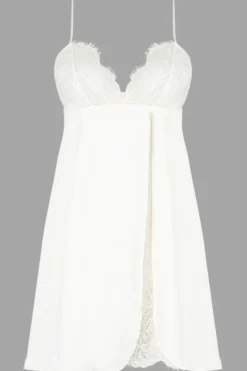 Silk Nightwear | Nighties, Babydolls & Chemises>Lise Charmel Bellissime Amour Babydoll EcruNacre