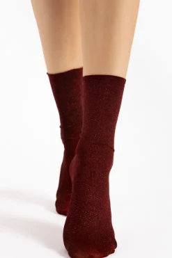 Red Lingerie | £30 And Under>FiORE Bestie Shimmer Socks 60 Denier