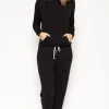 Pyjama Pants & Shorts | £30 And Under>Cyberjammies Beth Black Jersey Pants, Size UK 8