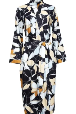 Kimonos & Robes>Cyberjammies Beth Floral Print Long Dressing Gown Multi