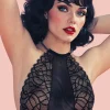 Sexy Lingerie | Halterneck Bras>Bracli Bettie Page Halter Bra Black