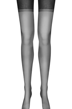 Sheer Stockings | Black Stockings>Maison Close Black Nylon Stockings 15 Denier