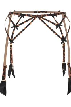 Suspender Belts | Suspender Belts>Agent Provocateur Blair Suspender, Size 4 (UK 12) Black/Leopard