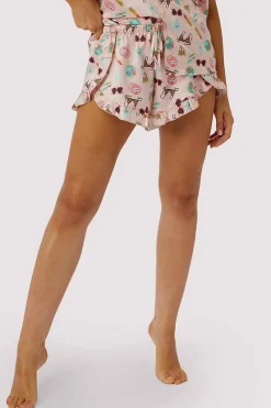 Pyjama Pants & Shorts | £30 And Under>Playful Promises Bodil Jane Girls Best Friend Pyjama Shorts, Size UK 12 GirlsBestFriend