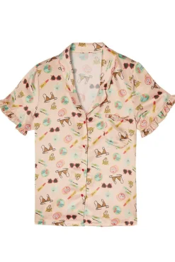 Pyjama Tops | £30 And Under>Playful Promises Bodil Jane Girls Best Friend Short Pyjama Shirt GirlsBestFriend