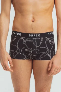 £30 And Under>Bracq Bond Of Love Chain Men's Short Boxer Black