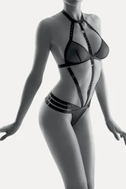 Sexy Lingerie | Luxury French Lingerie>Aubade Boîte à Désir Rencontre Anonyme Body Black