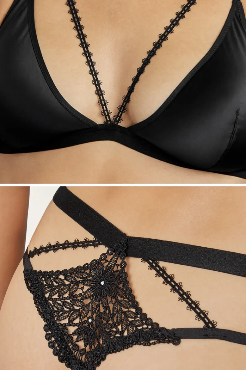 2 Piece Lingerie Sets | Sexy Lingerie>Aubade Boîte à Désir Sweet Addiction Triangle Bra & Tanga