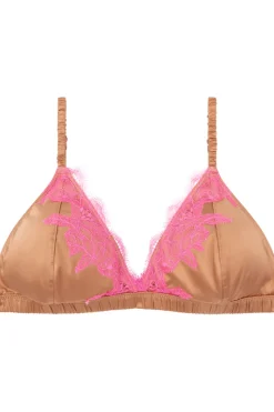 Wireless Bras | Triangle Bras>Love Stories Bowie Padded Bralette Brown