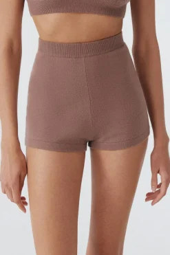 Ready To Wear>Else Cashmere Shorts Mauve