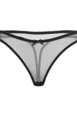 Sexy Lingerie | Luxury French Lingerie>Cadolle Cathy Mesh Thong Black
