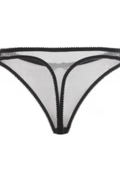 Sexy Lingerie | Luxury French Lingerie>Cadolle Cathy Mesh Thong Black