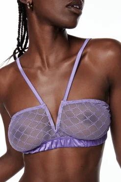 Wireless Bras>Love Stories Celeste Unpadded Bralette Purple