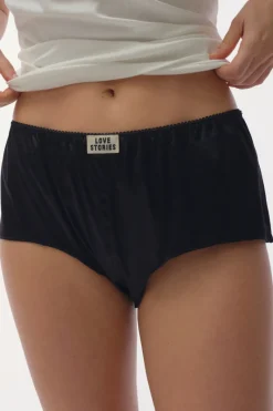Pyjama Pants & Shorts | £30 And Under>Love Stories Chrissy Satin Shorts Black