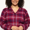 £30 And Under>Cyberjammies Clarissa Check Pyjama Top Multi