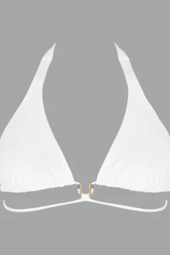 Sexy Lingerie | Luxury French Lingerie>Lise Charmel Classe Nautique Triangle Bikini Top in White