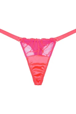 Thongs & G-strings>Fleur of England Cleo Thong BrightCoral