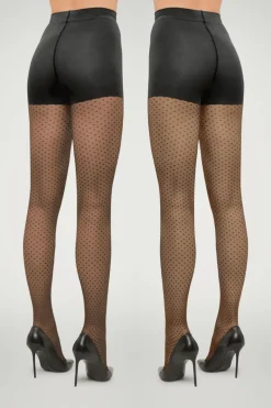 Nude Tights | Black Tights>Wolford Control Dots Tights 20 Denier