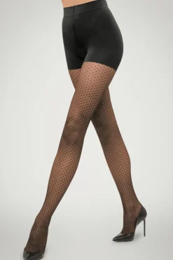 Nude Tights | Black Tights>Wolford Control Dots Tights 20 Denier