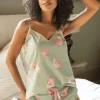 Pyjama Tops | £30 And Under>Cyberjammies Coral Shell Print Camisole, Size UK 8 Multi