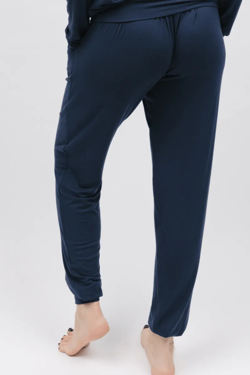 Pyjama Pants & Shorts | £30 And Under>Cyberjammies Cosmo Navy Jersey Pants
