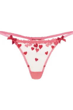 Red Lingerie | Thongs & G-strings>Agent Provocateur Cupid Thong Pink