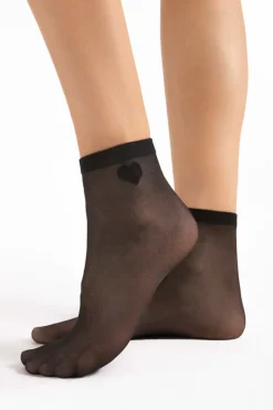 £30 And Under | Sheer Lingerie>FiORE Cupido Socks 20 Denier in Black