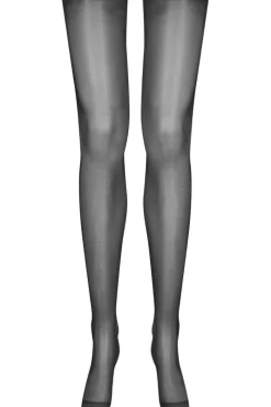 Seamed Stockings | Sheer Stockings>Maison Close Cut & Curled Seamed Stockings 20 Denier Black