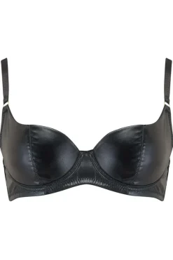 £30 And Under | Underwired Bras>Inamorata London Dahlia Sweetheart Balconette Bra (Available in B-FF cup sizes) Black