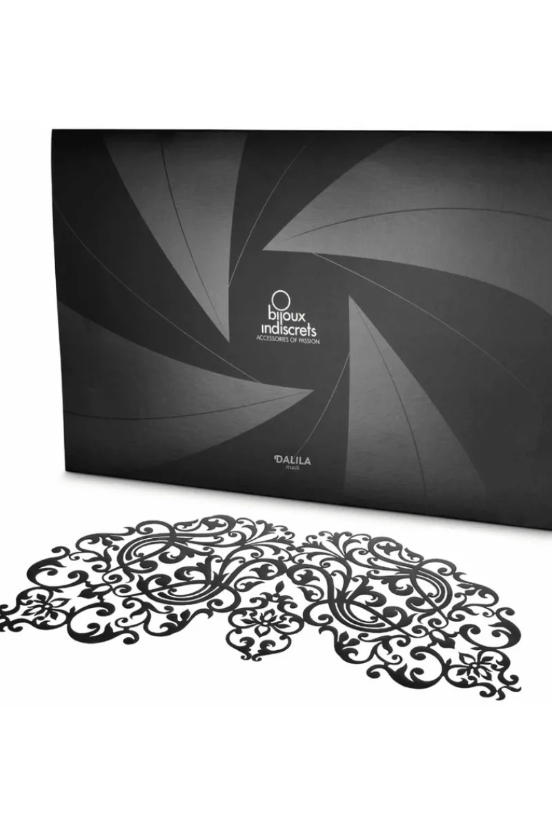 Masks & Blindfolds | Pleasure>Bijoux Indiscrets Dalila Vinyl Mask Black