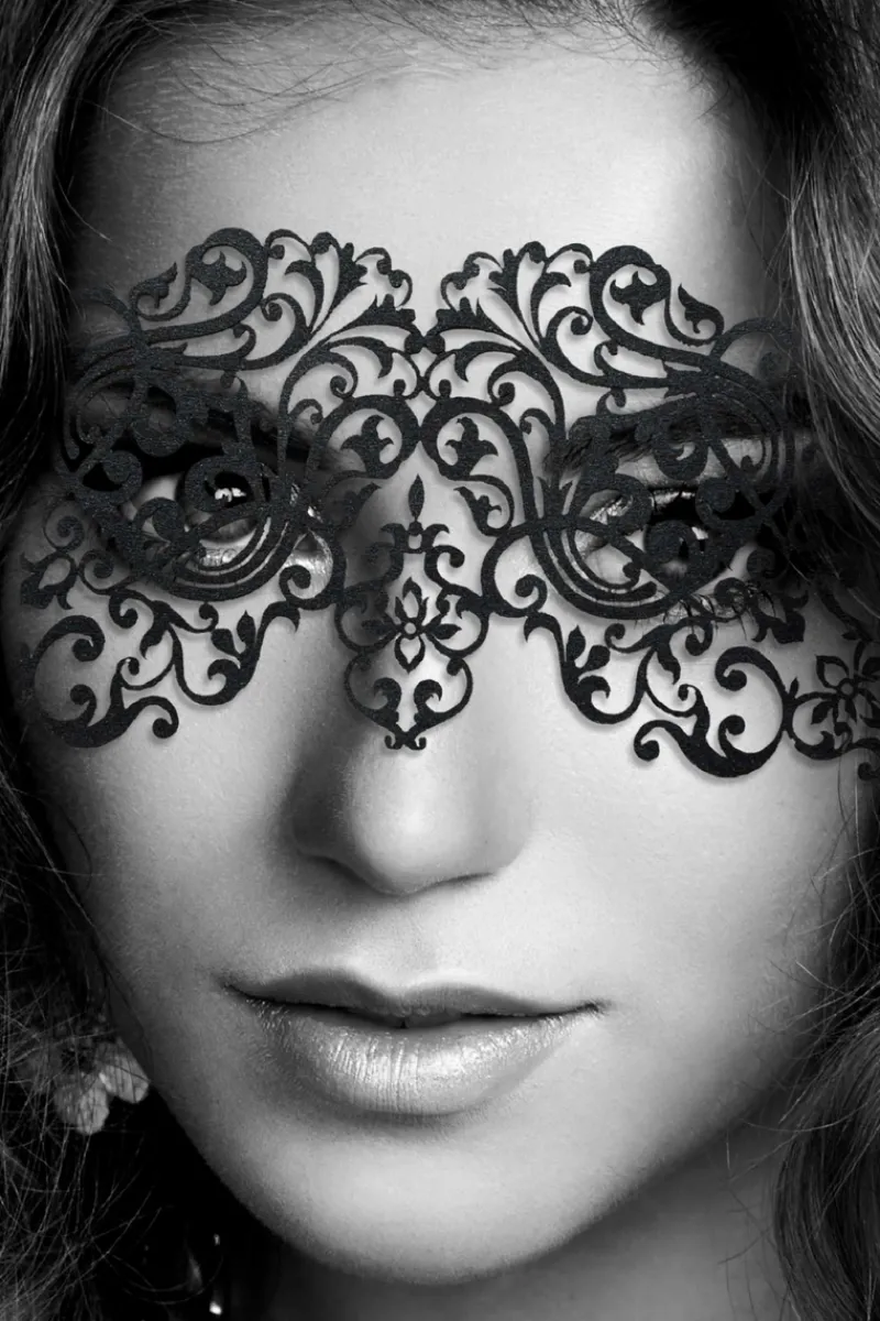 Masks & Blindfolds | Pleasure>Bijoux Indiscrets Dalila Vinyl Mask Black