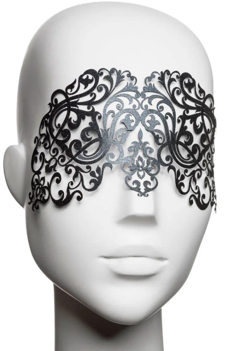 Masks & Blindfolds | Pleasure>Bijoux Indiscrets Dalila Vinyl Mask Black