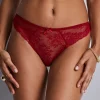 Red Lingerie | Sexy Lingerie>Aubade Danse des Sens Red Lace Tanga IrresistibleRed