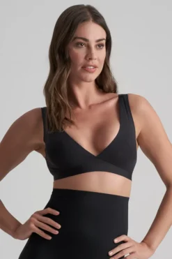 Bridal & Honeymoon Lingerie | Bra Solutions & Accessories>Bye Bra Deep Plunge Bra in Black
